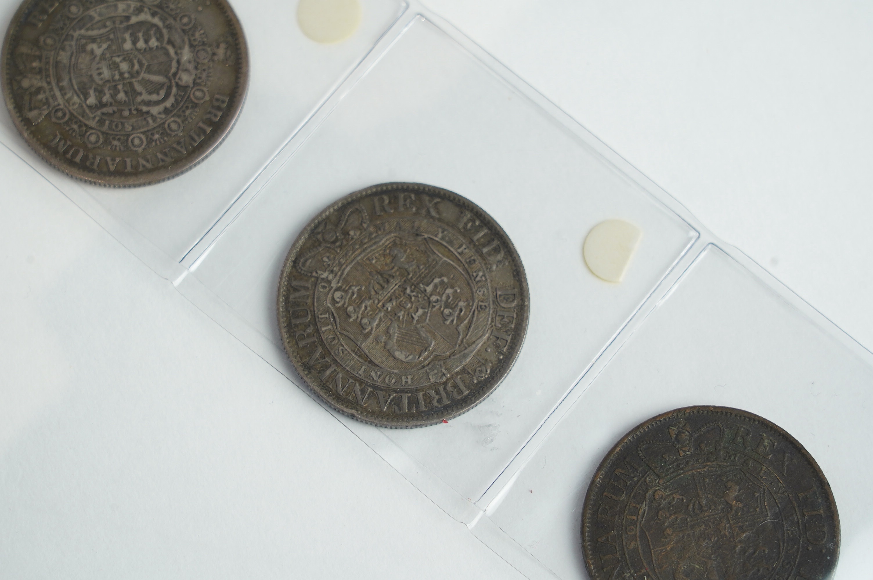 British coins, George II to William IV, crowns to farthings